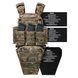 Модульный набор плитоноски E-TAC "Assault Kit": Подсумки под магазин 3 шт, напашник, аптечка и фартух 1 M в бока 1 Assault_Kit3-M+1_1 фото 1