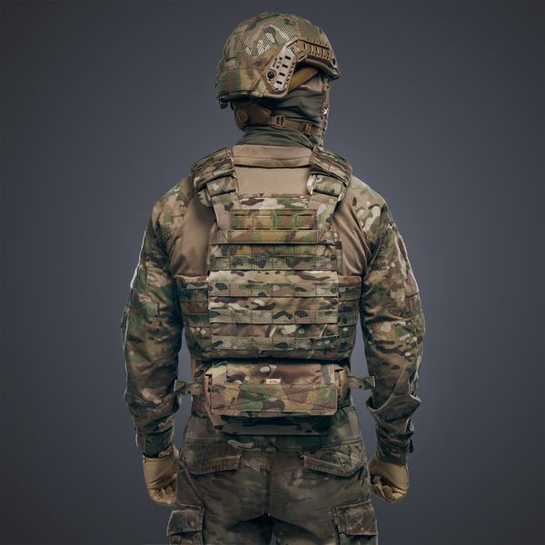 Штурмовий бронежилет E-tac (плакард, напашник, фартух, захист попереку) (Без балістики, Розмір M) Assault_Kit7-M-bez_blp фото