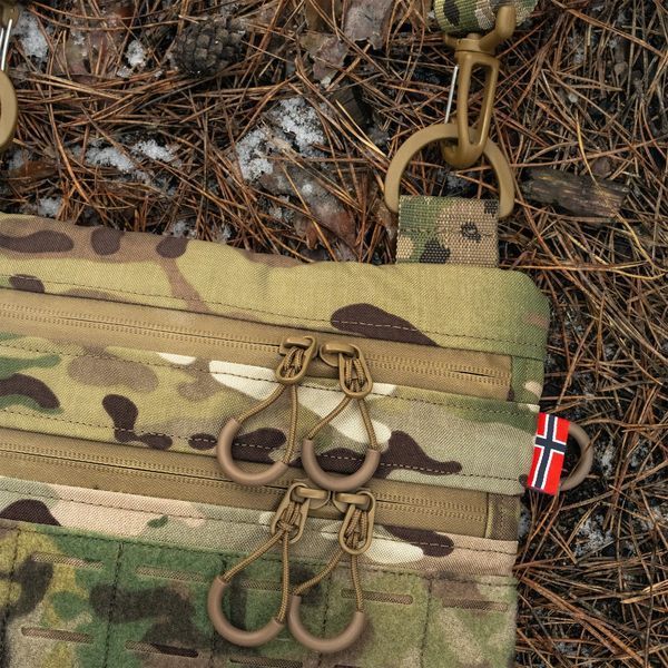 Тактичиская сумка от бренда E-tac (MultiCam), 24х18 см без кармана Nord_mul_24x18_bez фото
