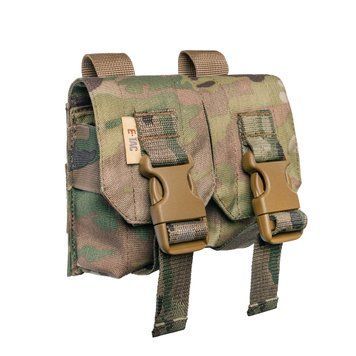 Двойной подсумок под гранаты от E-TAC (Multicam)  gr2 фото