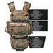 Модульный набор плитоноски E-TAC "Assault Kit": Плакард, напашник 1 и аптечка МL Assault_Kit4-ML+1_0 фото 1