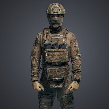 Модульный штурмовой комплект E-tac &laquo;Assault Kit&raquo; (Плитоноска + плакард + защита поясницы и паха + гидратор), М 1 кл Assault_Kit6_М_1 фото