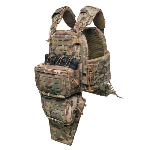 Модульний набір плитоноски E-TAC "Assault Kit": Плакард + Розширений захист паху, L без балістики + в бока 2 кл Assault_Kit-L_0_2 фото