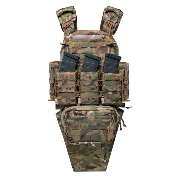 Модульный набор плитоноски E-TAC "Assault Kit": Подсумки под магазин 3 шт, напашник, аптечка и фартух 2 ML в бока 1 Assault_Kit3-ML+2_1 фото